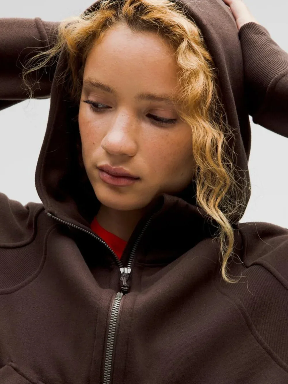 Lululemon Espresso Scuba Oversized Half-Zip Hoodie